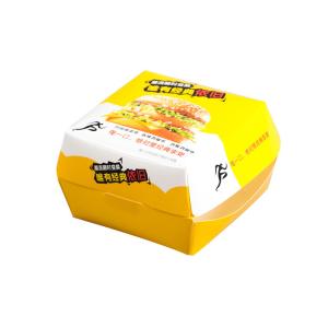 Wholesale Custom Printed Paper Hamburger Boxes Packaging Wholesale Manufacturer from china suppliers
