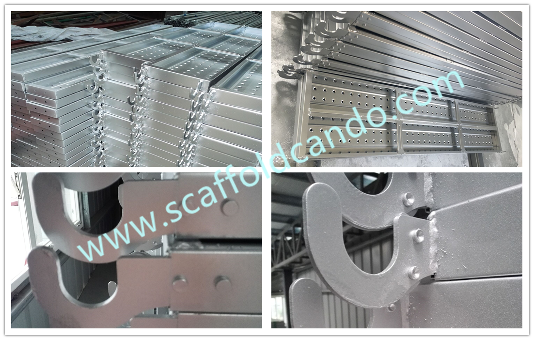 Best quality & price for scaffold galvanized catwalk steel plank steel board with hooks 1200mmL 1500mmL 1800mmL 1829mmL