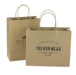 Wholesale Cardboard Packaging Brown Craft Shopping Paper Bag With Handles from china suppliers