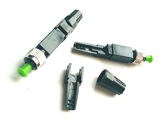 0.2 dB Insertion Loss Fiber Optic Fast Connector FC / APC Quick Installable For Drop Cable