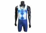 Blue Color Sublimation Rowing Sports Clothing Lycra Rowing Suit For Boating