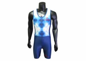 Wholesale Blue Color Sublimation Rowing Sports Clothing Lycra Rowing Suit For Boating from china suppliers