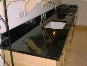 Wholesale Granite Countertop,Absolute Black Material, Popular for Countertop,Vanity Top,Table Top from china suppliers