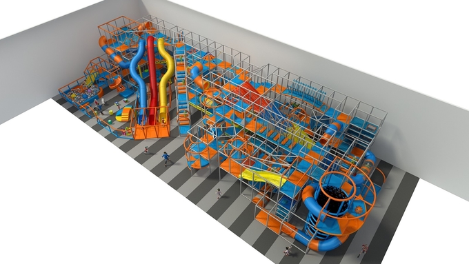Indoor Play Structure With Slide Assembly Video Game Style Play Area Manufacturers