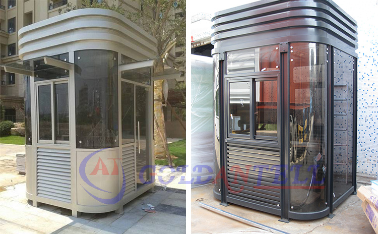 Modern Steel Security Guard House 1800x1800x2500mm Waterproof Customizable