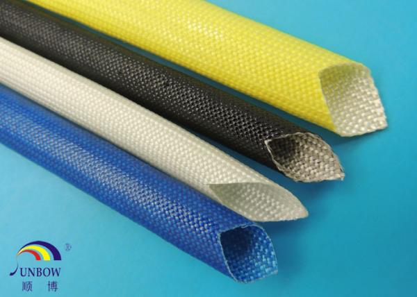 F class 155C Insulation Acrylic Fiberglass Sleeving / Acrylic Resin Glassfibre