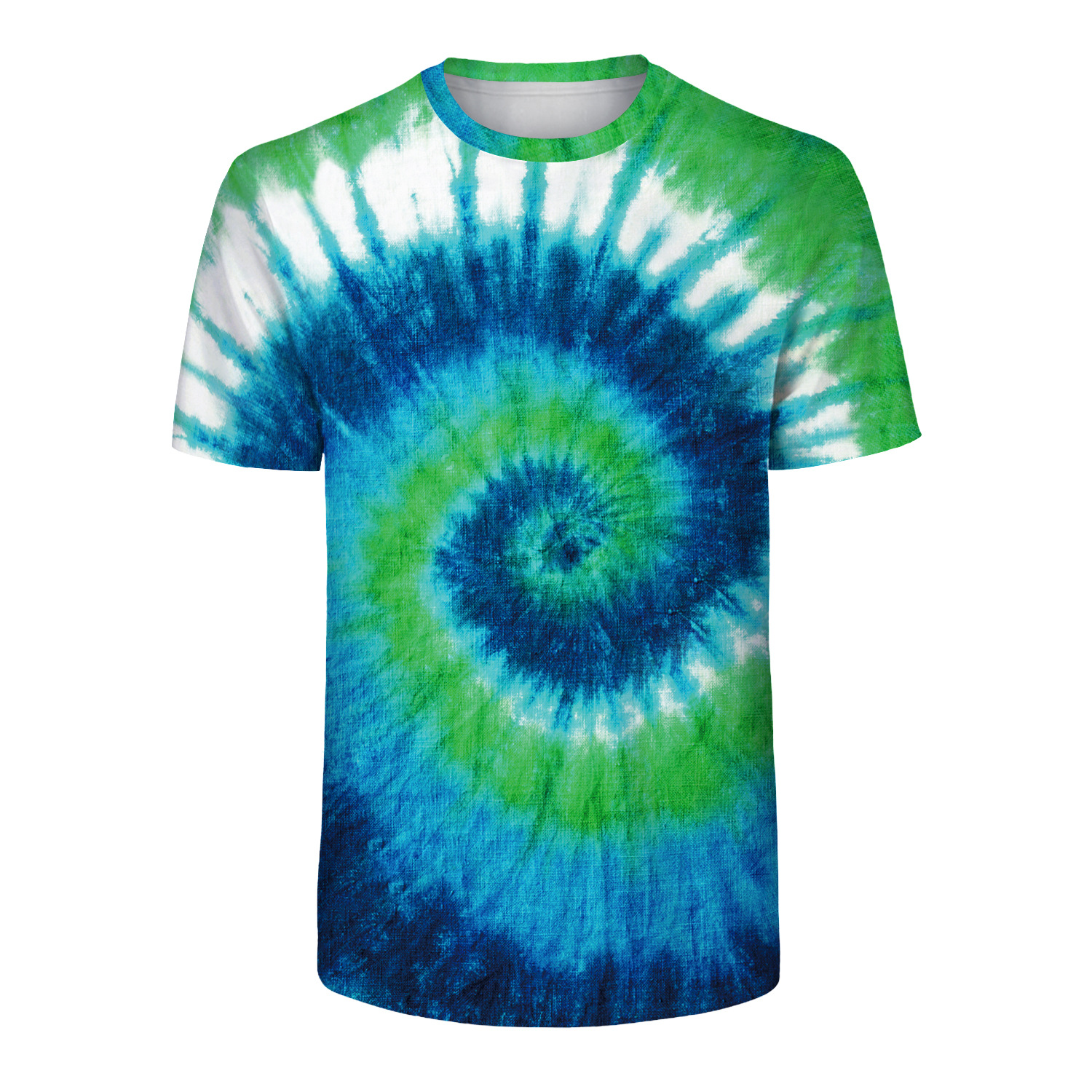 Short Sleeve Cotton Plus Size Ladies Shirts Quick Dry Fitness Tie And Dye