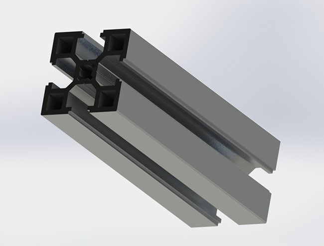30 * 30 Extruded Aluminum T Slot Profile 5.0mm Hole International Standard For Lifts