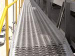 Diamond Grip Stair Tread Safety Grating For Catwalk , Metal Tread Plate Floor