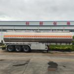 Three Axel 44 Cubic Meters Palm Crude Oil Tanker Trailer Fuel Tanker Semi