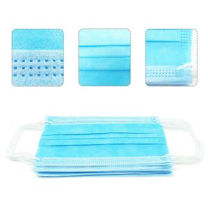 Wholesale Antiviral Disposable Non Woven Face Mask , Disposable Blue Mask Filtering Efficiency 95% from china suppliers