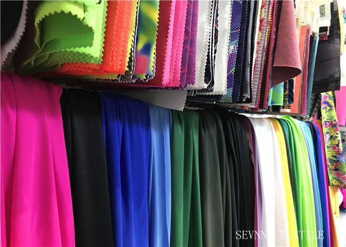 Flat Foil Print Eco Friendly Swimwear Fabric In Shinny Bright Colors