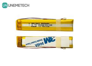 Wholesale Long Narrow 3.7V 260mAh Custom Lithium Polymer Battery 351363 For Intelligent Glasses from china suppliers