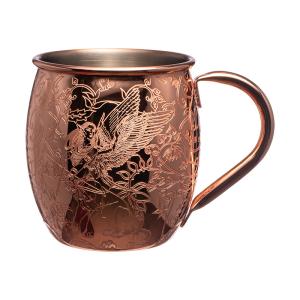 Wholesale Large 18oz Moscow Mule Mugs Stainless Steel Copper Wine Cup With Classic Handle from china suppliers