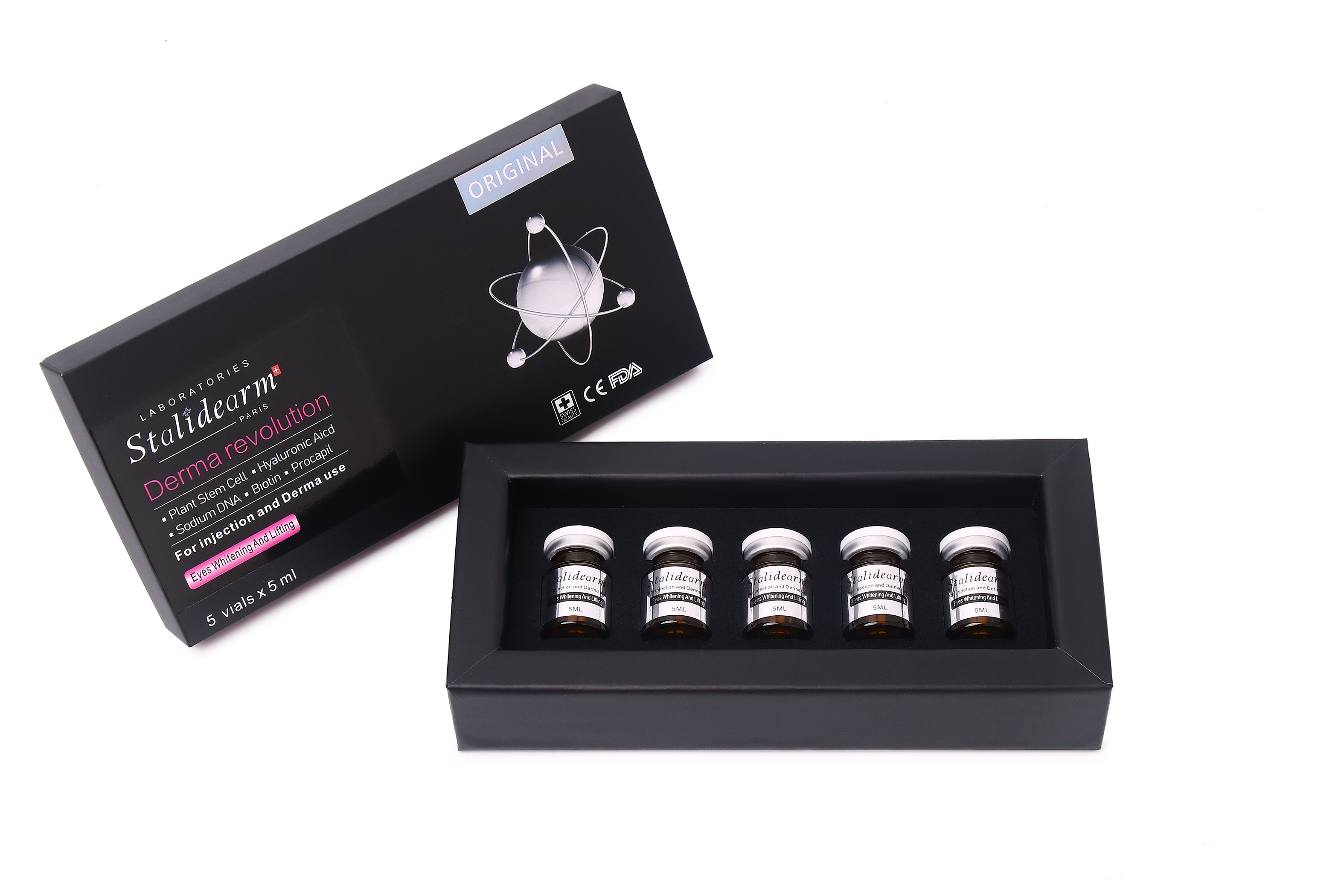 High Quality Skin Booster Eye Whitening And Lifting Liquid Injection Serum Set Customization With 5ml Volume