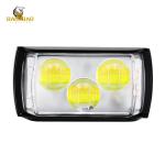 80V 3 Beads Metal Dual Color Flashing Red Blue Motorycylce LED Lucency Spotlight