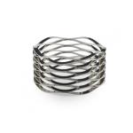 Black Powder Coated SS304 0.06mm Linear Wave Springs