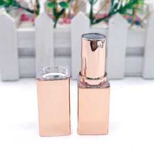 Wholesale Fashionable Smooth Square Rose Gold Lipstick Tubes 20g from china suppliers