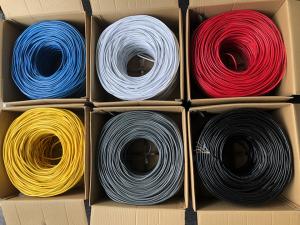 Wholesale High speed CAT6 CAT5E Copper black Network Cable 350MHZ UTP LAN Cable 300m a carton from china suppliers
