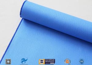 Wholesale Blue 0.5mm Rubber Silicone Coated Fiberglass Fabric For Fire Resistant Blanket from china suppliers
