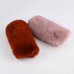 Knitted Type Tricot 100% Polyester Very Soft Big Weight 20-25mm Rabbit Fur