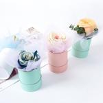 Recyclable Paperboard Small Round Cylinder Necklace Jewelry Gift Boxes for