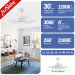 42" Blade Size 1stshine LED Ceiling Fan for Bedroom/Living Room/Dining Room