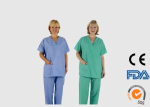 Wholesale PP Plastic Material Disposable Medical Scrubs Liquid Proof Blue Color from china suppliers
