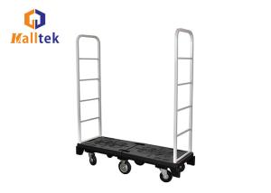 Wholesale Six Wheels Logistics Plastic Bottom U Boat Trolley With 500kg Load from china suppliers