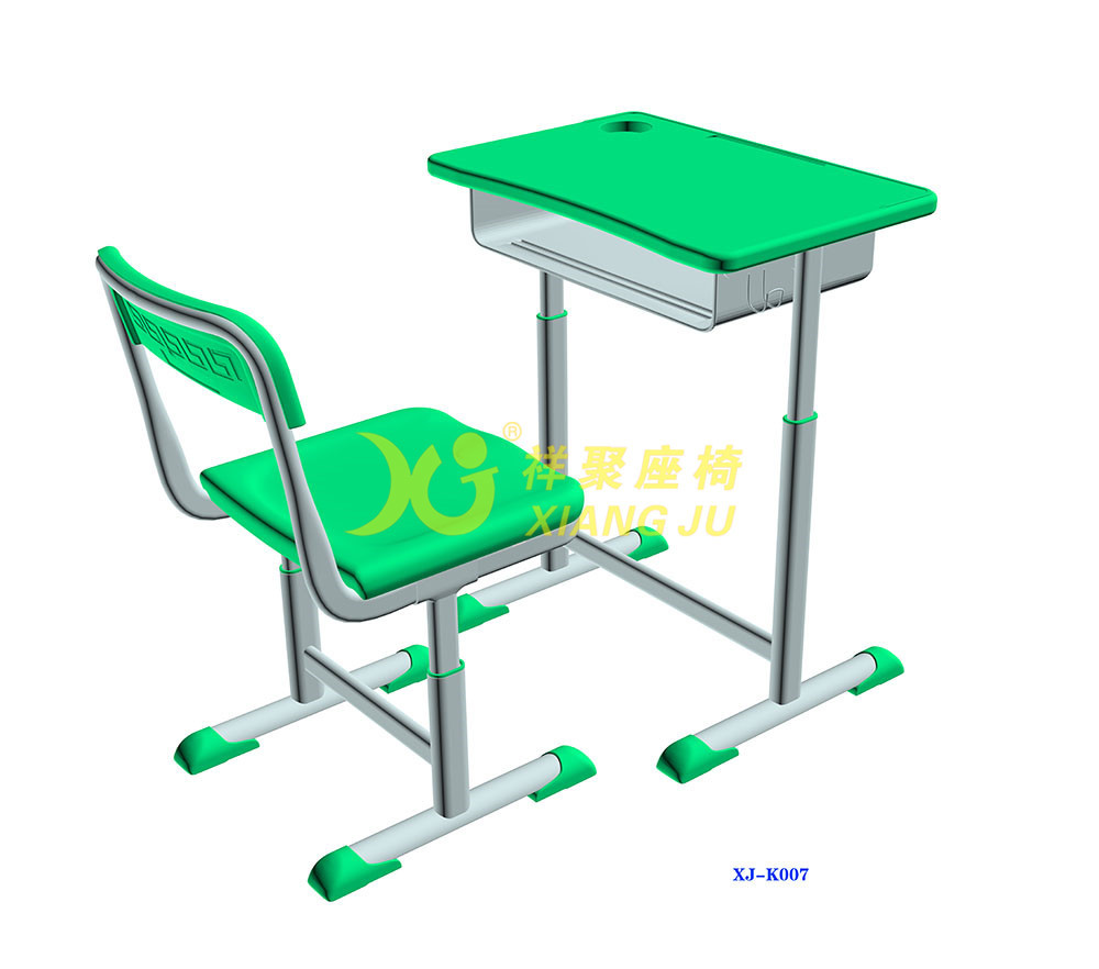 Height Hollow Polythylene Adjustable Student Desk And Chair Set Size 600*400mm