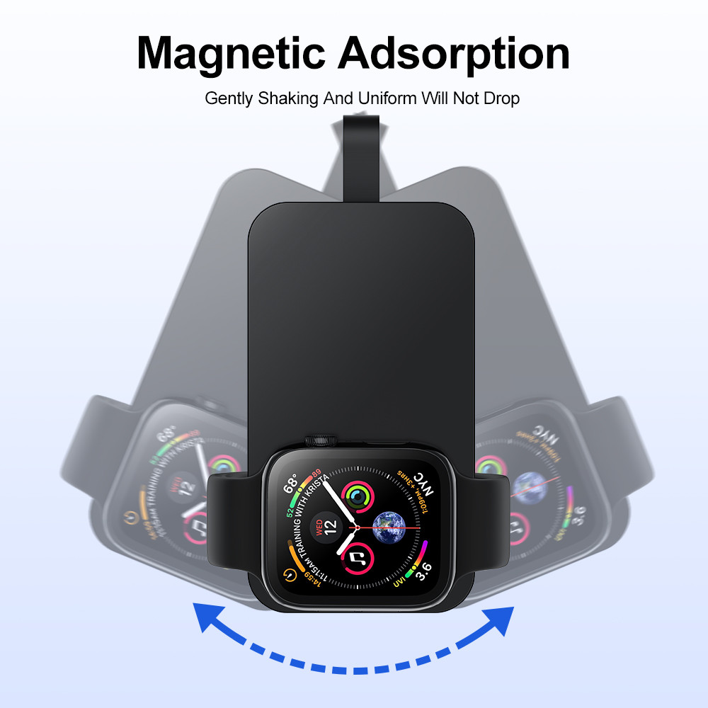 2500mAh Capacity Power Bank Wireless Charger For IWatch 8.8 Ounces 2-8mm Charging Distance.