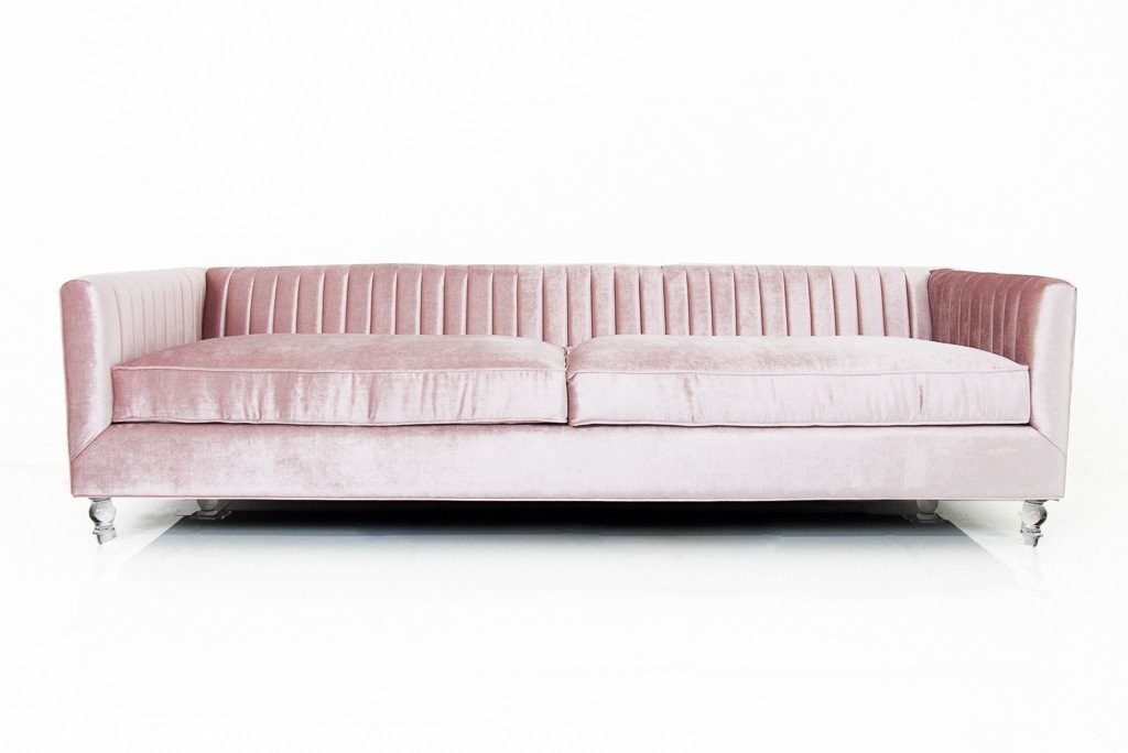 modern solid wood grey velvet fabric upholstery 2 seat sofa tufted design metal leg lounge for wedding event furniture