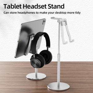 Wholesale 3.5 Inch 180mm Headphone Tablet Stand / Height Adjustable Ipad Desk Stand from china suppliers