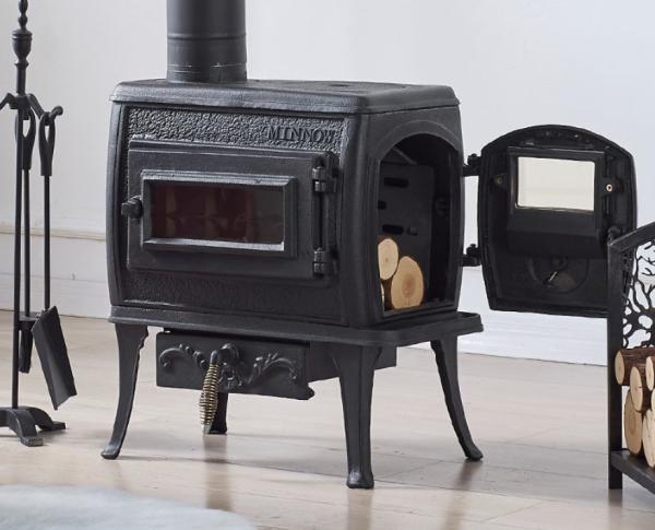 American Style Wood Burning Real Fire Fireplace European Style Retro Cast Iron