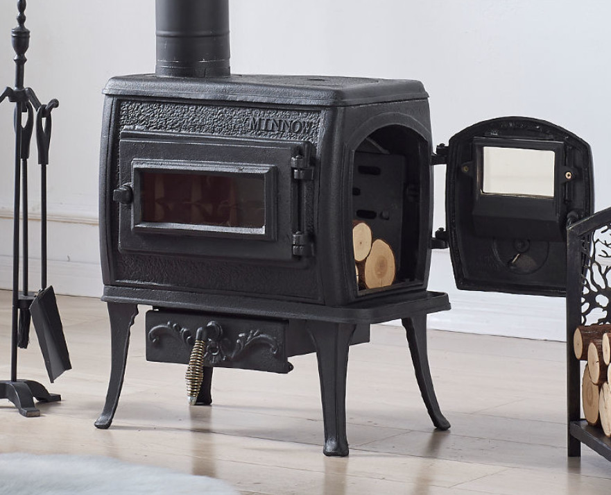 American Style Wood Burning Real Fire Fireplace European Style Retro Cast Iron Wood Burning Heater Household Heater