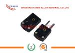 220v J Type Thermocouple Connector , Black Mini Male Connector Plug