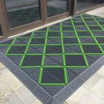 Outdoor Nylon Brush Plastic Interlocking Mats 25MM Thickness