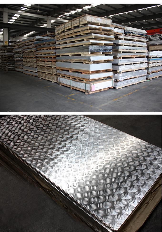 Embossed Aluminium Diamond Sheet 1060 3003 5052 5754 Tread Aluminum Checker Plate