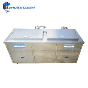 Wholesale 2 Tanks Ultrasonic Power Cleaner 1.8KW 175 Liter Ultrasonic Small Parts Cleaner from china suppliers