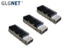 Press Fit Mount QSFP28 Cage Single Port With QSFP28 Optical Transceiver
