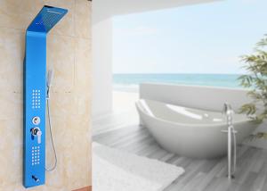 Wholesale Blue Painting ROVATE Wall Mount Shower Panel Massage Function 1360*190mm Size from china suppliers