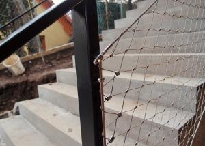 Wholesale AISI316 Balustrade Cable Mesh , 1.5 Mm Flexible Stainless Steel Cable Mesh from china suppliers