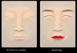 Rubber Practice Materials Tattoo Eyebrow carving Lips Silicone 3D Leather Blank