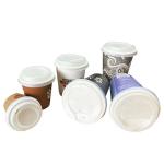 Black PLA Tableware CPLA ф85mm Strawless Plastic Lids Lightweight
