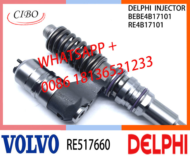 VOL RE517660 BEBE4B17101 Fuel engine Diesel Injector RE517660 BEBE4B17101 A3 for VOL 6125 TIER 2 -OH - LOW POWER