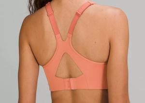 Wholesale Spandex Racerback Sports Bra With Adjustable Straps , Fittin Padded Sports Bra from china suppliers