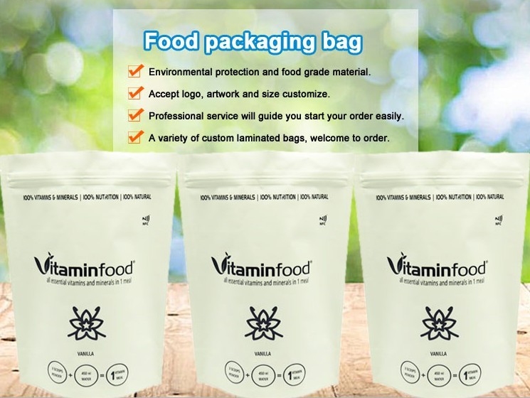 Matte coated zip lock silver mylar bags Aluminium foil bags for food with zipper top