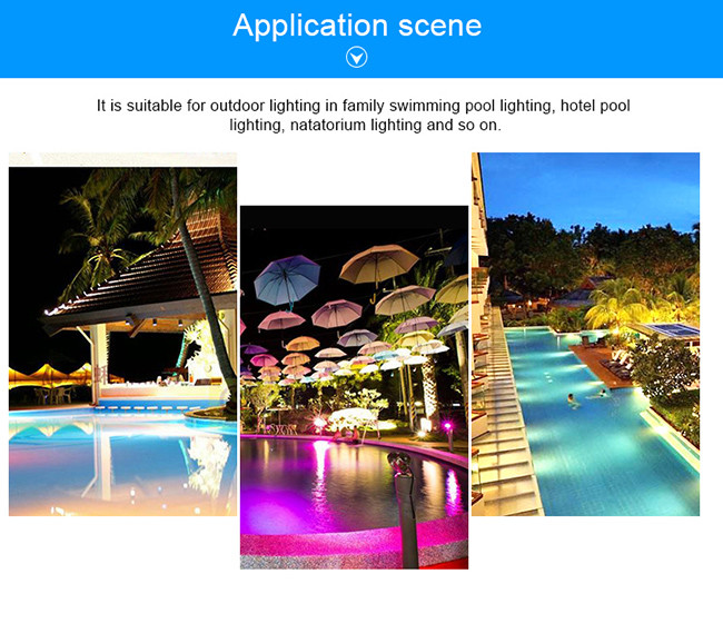 316L Stainless Steel Par56 LED Pool Light AC/DC12V 65W IP68 Under Water Pool Bulb Outdoor Pool