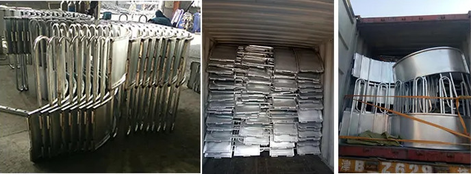 Galvanized Steel 1.8m 1.9m Round Cattle Hay Feeders Metal Horse Feeder antirust