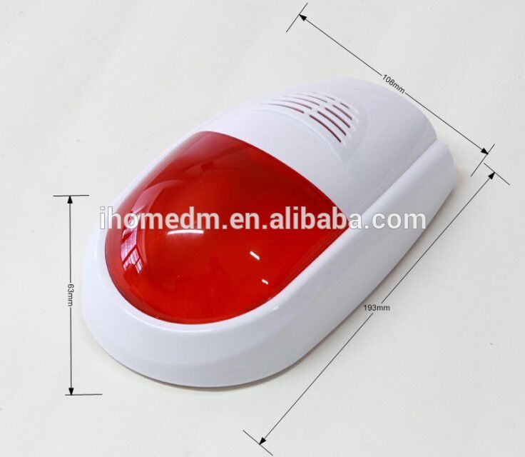 blue light touch emergency call button and sound and light out door alarm siren with strobe